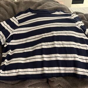 Navy and White Striped T-Shirt